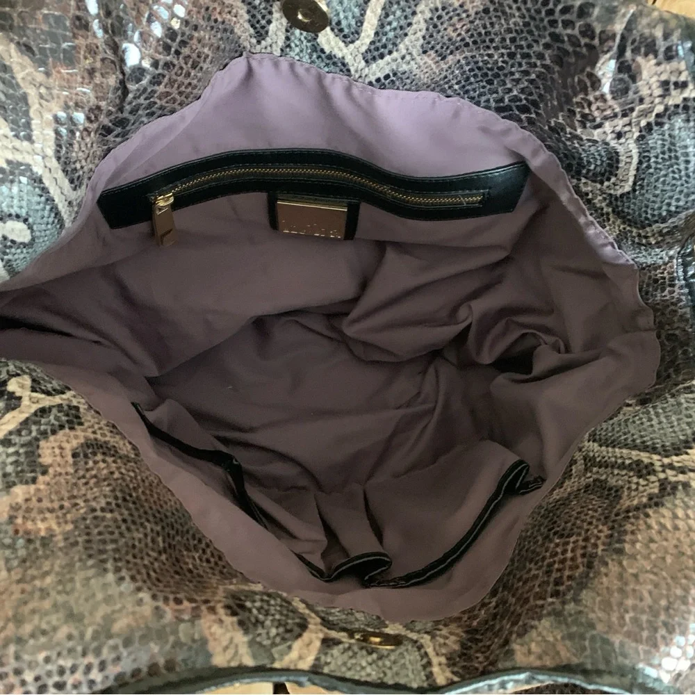 Kooba Carmine Snake print Hobo Bag. - Picture 5 of 8